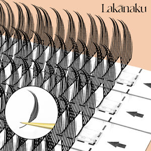 Cils pré-faits LAKANAKU, cils en forme de tour d'anime, ultra légers, imprimés en 3D, cils d'anime, extension de cils de <span class=keywords><strong>manga</strong></span> - Product Image 6