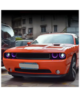 Faros Delanteros LED RGB Auto-y para Dodge Challenger 2008-2014, Luces Delanteras LED para Dodge Challenger, Accesorios para Automóviles