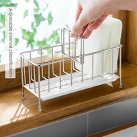 Haute qualité 304 acier inoxydable métal plat égouttoir plaque support sur évier crochet Type Installation pour cuisine pour épices