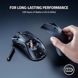 Nuevo <span class=keywords><strong>Razer</strong></span> <span class=keywords><strong>DeathAdder</strong></span> <span class=keywords><strong>V2</strong></span> X HyperSpeed Inalámbrico Ultrarrápido, 235 Horas de Duración de Batería, 7 Botones Programables, Sensor Óptico 5G de 14K DPI - Product Image 2