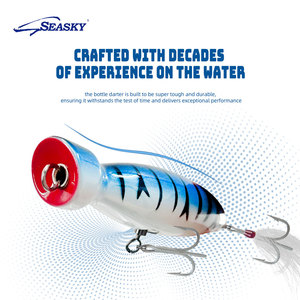 Leurre de pêche Seasky en bois style <span class=keywords><strong>bouteille</strong></span> 4 1/2" 5 1/2" 40g pour la pêche en mer du bar rayé et du thon - Product Image 6