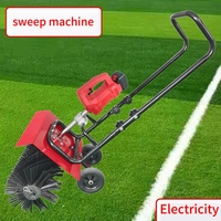 Machine à balayer électrique portable pour gazon artificiel, outils de nettoyage de pelouse en caoutchouc pour le sport