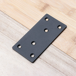 Black L-Shaped Stainless Steel Angle Bracket 90 Degree Furniture Joint Support For Table Chair Legs - Product Image 3