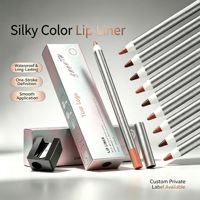 Crayon à lèvres waterproof longue tenue pour maquillage quotidien, effaçable, pour des lèvres plus pulpeuses, marque privée, rouge à lèvres nude