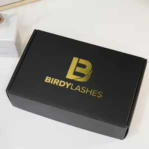 Recycle Matte Black Mailer Verpakking Aangepaste Kartonnen Verzending Box Pakket Voor Kerst Cadeau Set Verpakking Met Logo Print