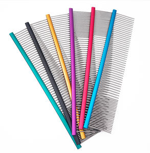 Peine de aseo para mascotas, peine de acero inoxidable galvanizado de doble cara para mascotas, peine de aseo para gatos y perros - Product Image 4