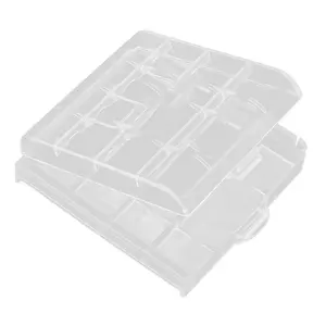 प्लास्टिक बैटरी भंडारण बॉक्स के लिए हार्ड कंटेनर प्रकरण 4 स्लॉट एएए/ए. ए. ICR14500 ER14505 CR14505 बैटरी पोर्टेबल आयोजक बॉक्स