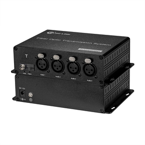Convertisseur audio sur fibre optique à <span class=keywords><strong>4</strong></span> canaux XLR équilibré, multiplexeur audio, convertisseur optique équilibré sur fibre - Product Image 2