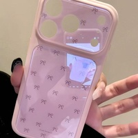 Nouvelle coque de téléphone tendance style Ins avec nœud pour iPhone 18 Pro Max, 17, 16, 15, 14 – Housse de protection anti-chute mignonne pour femmes