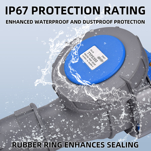 3pin công nghiệp cắm ổ cắm 2P E 220 240V IP67 Cee nối 3pin 63A 2P E 220 Cắm Công Nghiệp 240V IP67 cắm iec60309 - Product Image 6