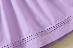 2025 moda estate neonata cotone viola abiti con <span class=keywords><strong>maniche</strong></span> a sbuffo <span class=keywords><strong>4</strong></span> anni - Product Image 6