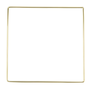 Anello quadrato in metallo ILAN da 16 cm per decorazioni in macramè - Product Image 3