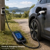 Pengisi Daya EV Portabel Odisen 7kW 11kW 22kW GBT 16A 32A AC Charger IP65 Auto Stop OVP OCP 3C Bersertifikasi CE ISO9001 untuk Rumah dan Luar Ruangan OEM