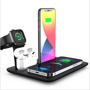 5 en 1 chargeur sans fil rapide pour Iphone Samsung <span class=keywords><strong>Airpods</strong></span> Iwatch <span class=keywords><strong>Google</strong></span> Pixel Huawei Plus android Téléphone - Product Image 5