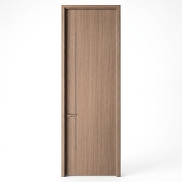 Porte en bois écologique de haute qualité, à grain de bois, insonorisée, à âme pleine, économique, pour appartement locatif, avec finition mélaminée