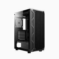 Boîtier PC Gamer Antec AX82 Mid-Tower en alliage d'aluminium perforé, façade ATX noire avec fenêtre latérale pour PC Gamer