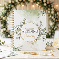 Personalisiertes Ästhetisches Druck-A4-Hochzeitsplaner-Buch und Organizer Einzigartiges Verlobungsgeschenk Mit Spiralbindung