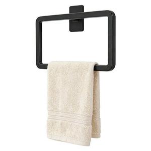 Accessoires <span class=keywords><strong>de</strong></span> salle <span class=keywords><strong>de</strong></span> bain modernes et élégants, installation facile, porte-serviettes en alliage <span class=keywords><strong>de</strong></span> zinc, noir, vente flash - Product Image 4