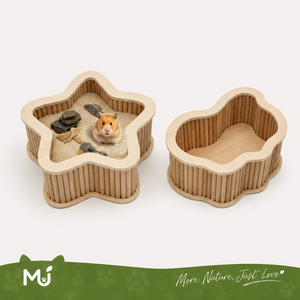Boîte de fouillis en bois de peuplier pour hamster, bac à <span class=keywords><strong>sable</strong></span>, toilettes en bois pour petits animaux, jouet d'enrichissement pour hamster, rat, gerbil - Vente en gros - Product Image 1