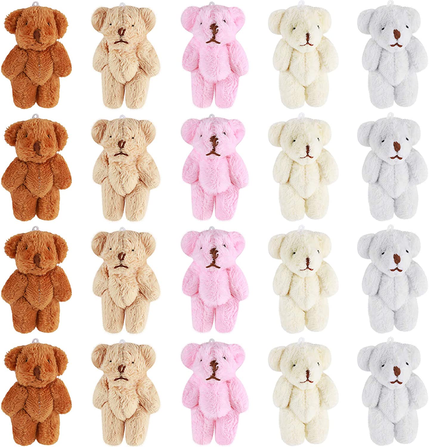 HOT selling Mini Bear Small Bears Doll Plush Soft Animal Toys Tiny Stuffed Bear for Birthday Cake Wedding Decorations Party