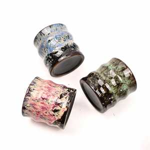 Taza de Cerámica Creativa con Esmalte Floral de Alta Calidad, Estilo Japonés, Hecha a Mano, para Té, Café o Agua - Product Image 3