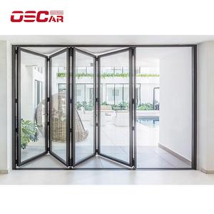 Inum Bifold Patio Extérieur Style Accordéon Moustiquaire Inclus Extérieur Jardin Balcon Utilisation Étanche Gain De Place Porte Pliante - Product Image 1