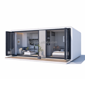 Cabañ<span class=keywords><strong>a</strong></span> Prefabricada <span class=keywords><strong>de</strong></span> Lujo Tipo Apple <span class=keywords><strong>de</strong></span> 20 pies, Villa Móvil con Puertas Plegables y Cocina Modular para Resort y <span class=keywords><strong>Alquiler</strong></span> Vacacional - Product Image 1