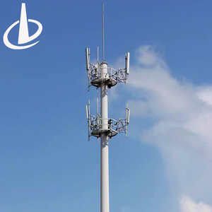 5G Điện Thoại Di Động Wifi Thép Mạ Kẽm Ống Duy Nhất Tháp Truyền Thông Sóng Trung Bình Ăng Ten Radar Monopole Viễn Thông Tháp - Product Image 3