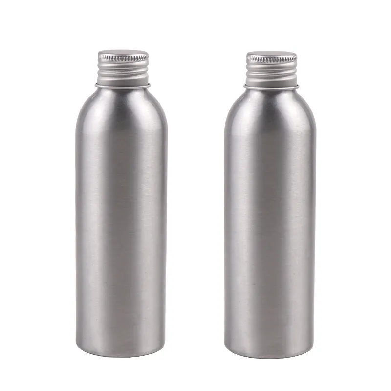 350ml 500ml 750ml 1000ml özel alüminyum içme suyu şişesi metal vidalı kapak