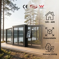 Maison préfabriquée extensible de 10 pieds, taille pliée de 700 mm, 6 unités par conteneur, pour achat en gros par agent