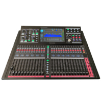MARCO DM24-Plus Console de mixage numérique professionnelle 24 canaux en plastique pour scène audio avec effets intégrés, égaliseur 5 bandes, interfaces USB/XLR, rétroéclairée