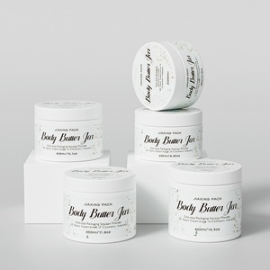 Bán Buôn 8Oz 200 250 300 350 400 Ml Tùy Chỉnh Rỗng Rộng Miệng Sang Trọng Nhựa Pet Mỹ Phẩm Cơ Thể Bơ Chà Jar Container - Product Image 5