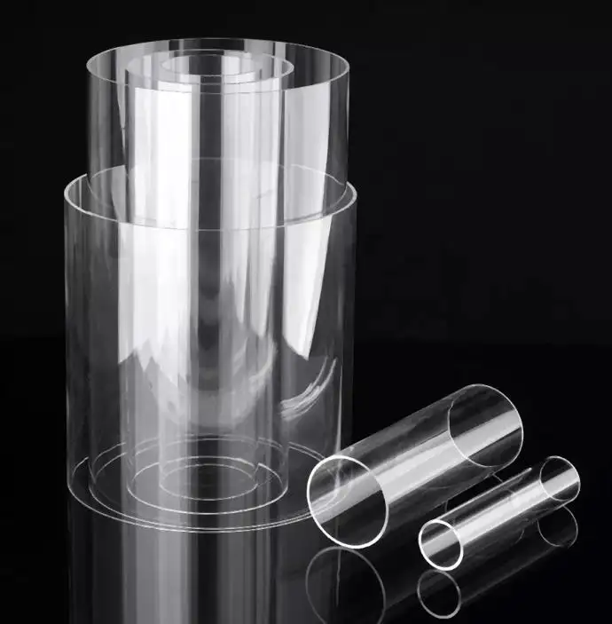 High Quality 50MM 300MM Diameter Clear PMMA Plastic Pipe Acrylic Tube