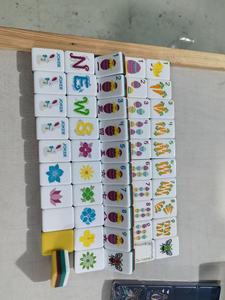 Juego de Mahjong de Acrílico Personalizado, Piezas de Juego Coloridas para 4 Jugadores, Entretenimiento para Adultos - Product Image 4