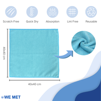 Serviette de nettoyage en microfibre à séchage rapide, sans rayures, pour usage domestique, vente en gros directe usine, OEM ODM