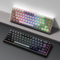 MEETION MK12 Teclado Mecánico Inalámbrico 68 Teclas Hotswap 2,4G/BT5.0/Mini Teclados Mecánicos para Juegos con Cable de Modo Triple