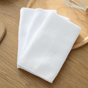 Bar Mop Cleaning Kitchen Dish Cloth <b>Towels</b> Machine Washable Everyday Kitchen Basic Utility Bar Mop Dishcloth White - Product Image 2