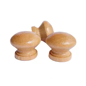 Круглые деревянные ручки в форме гриба, ручки для ящиков шкафов, ящиков