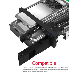 Overseas Hot Sale USB3.0 SATA <strong>HDD</strong> Enclosure Aluminum SSD Drive <strong>Case</strong> with 1 Year Warranty 5.25 Size for Server Storage - Product Image 3