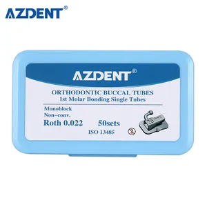 AZDENT 1ère molaire dentaire Roth Bondable Orthodontique Non convertible Tube buccal