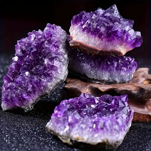 Vente en gros de grottes d'améthyste naturelles populaires, spécimen minéral de cristal violet taillé de haute qualité, pierre précieuse de guérison 4-15cm CRYSTALHOLA pour - Product Image 1