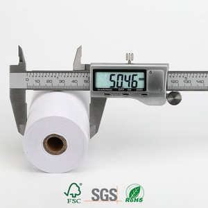 Papel Térmico 57x50mm Rollo Pequeño Papel para Recibos para Caja Registradora y Entrega de Comida 100 Rollos por Caja - Product Image 5