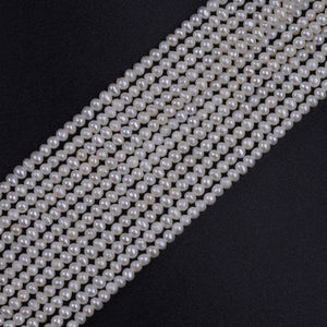 2-2,5mm weiße Kartoffel form Natürliche Süßwasser perlen perlen für die Schmuck herstellung - Product Image 2