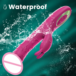 Vibrateur Lapin vibrant personnalisable <span class=keywords><strong>de</strong></span> grande taille en silicone pour femmes - Jouets sexuels pour adultes - Boutique <span class=keywords><strong>de</strong></span> jouets sexuels - Product Image 5