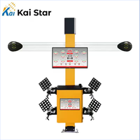 Équipement d'alignement de roues 3D pas cher de l'usine Kaistar, pont élévateur 4 colonnes pour voitures, alimentation 110V/220V/380V, poids max. des roues 75 kg pour voiture
