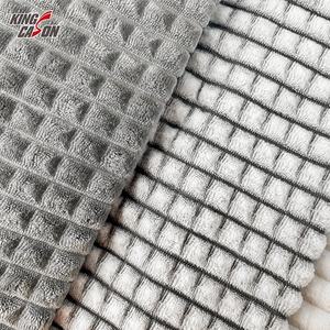 Tela de Franela a Rayas Blancas y Azules con Estampado en la Parte Posterior Negra, 100% Poliéster, Directo de Fábrica KINGCASON, con Corte para Forro de Mantas - Product Image 6