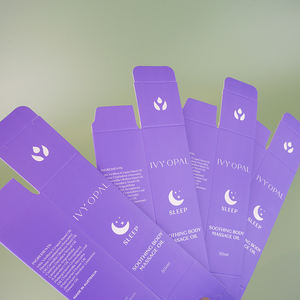 صندوق تغليف زجاجات الزيوت العطرية من الورق المقوى لمستحضرات التجميل، قابل للطي ومطبوع بشعار مخصص، صديق للبيئة للشركات الصغيرة - Product Image 6