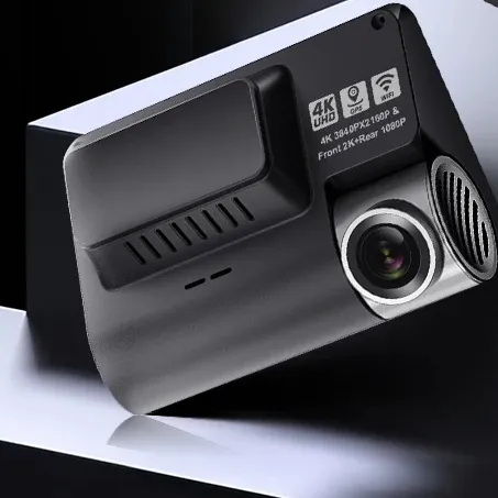 Dash cam voiture dvr lentille vision nocturne voiture caméra de recul avec écran alimenté par batterie rétroviseur voiture boîte noire