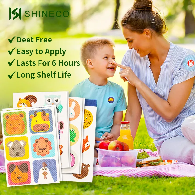 Moskishield Essential Kids Anti Non-Toxic Certified Anti-Mosquito Patch Cartoon Mosquito Oil For Adults Mosquitoes Repellent