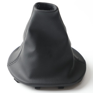 Cubierta de bota de engranaje para <span class=keywords><strong>KIA</strong></span> <span class=keywords><strong>Sportage</strong></span>, cubierta negra de cuero PU para palanca de cambios Manual, antipolvo, nueva - Product Image 2